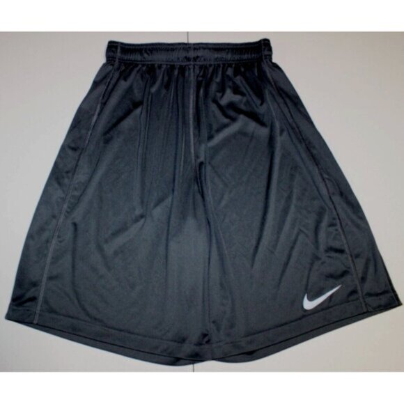 Mens Nike Team Fly Dri-Fit Training Shorts Medium Gray 10 Inch Inseam 361056 - Picture 2 of 4